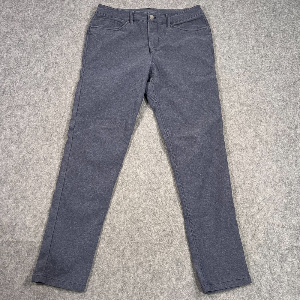 Lululemon Athletica Deep Navy Tech Canvas ABC Slim Fit Pants Men's Size 31x30